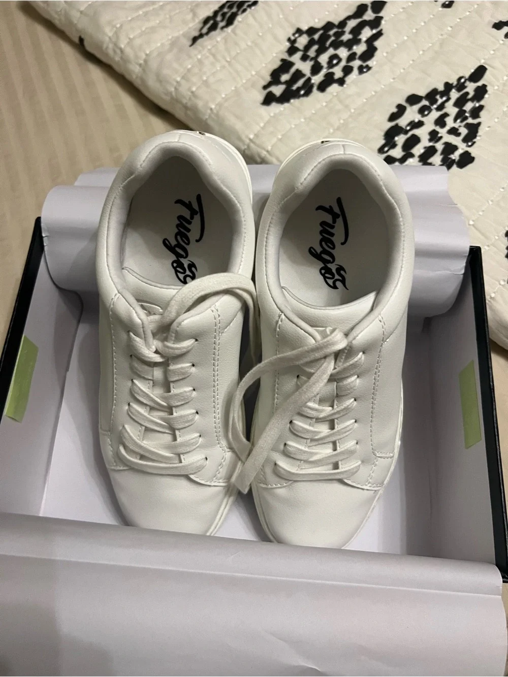 Fuego low top white dance shoes